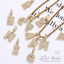 Mini Baguette Initial Letter Pendant