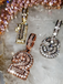 Mini Baguette Number Pendant