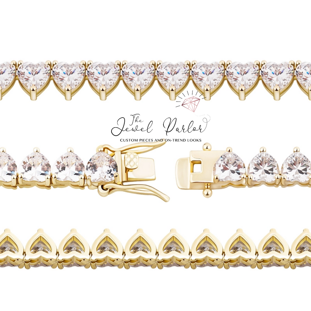 6MM 3-Prong Heart Tennis Chain