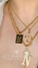 Engraved Old English Tag Necklace