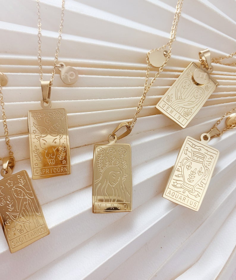 Gold-filled Astrology Zodiac Necklace