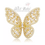 Mariah Butterfly Baguette Ring