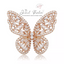 Mariah Butterfly Baguette Ring