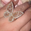 Mariah Butterfly Baguette Ring