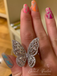 Mariah Butterfly Baguette Ring