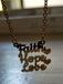 Faith Hope Love Necklace