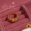 Gold Rainbow Croissant Ring