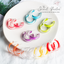 Candy Acrylic Glass Hoop Earrings