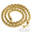 Gold-filled Name + Birth Year + Rope Chain Necklace Set