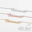 Crystal Heart Name Necklace | Custom
