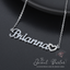 Crystal Heart Name Necklace | Custom