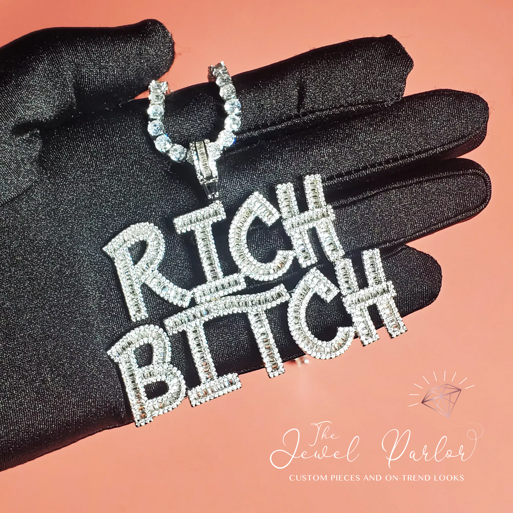 Icy Baguette Custom Nameplate