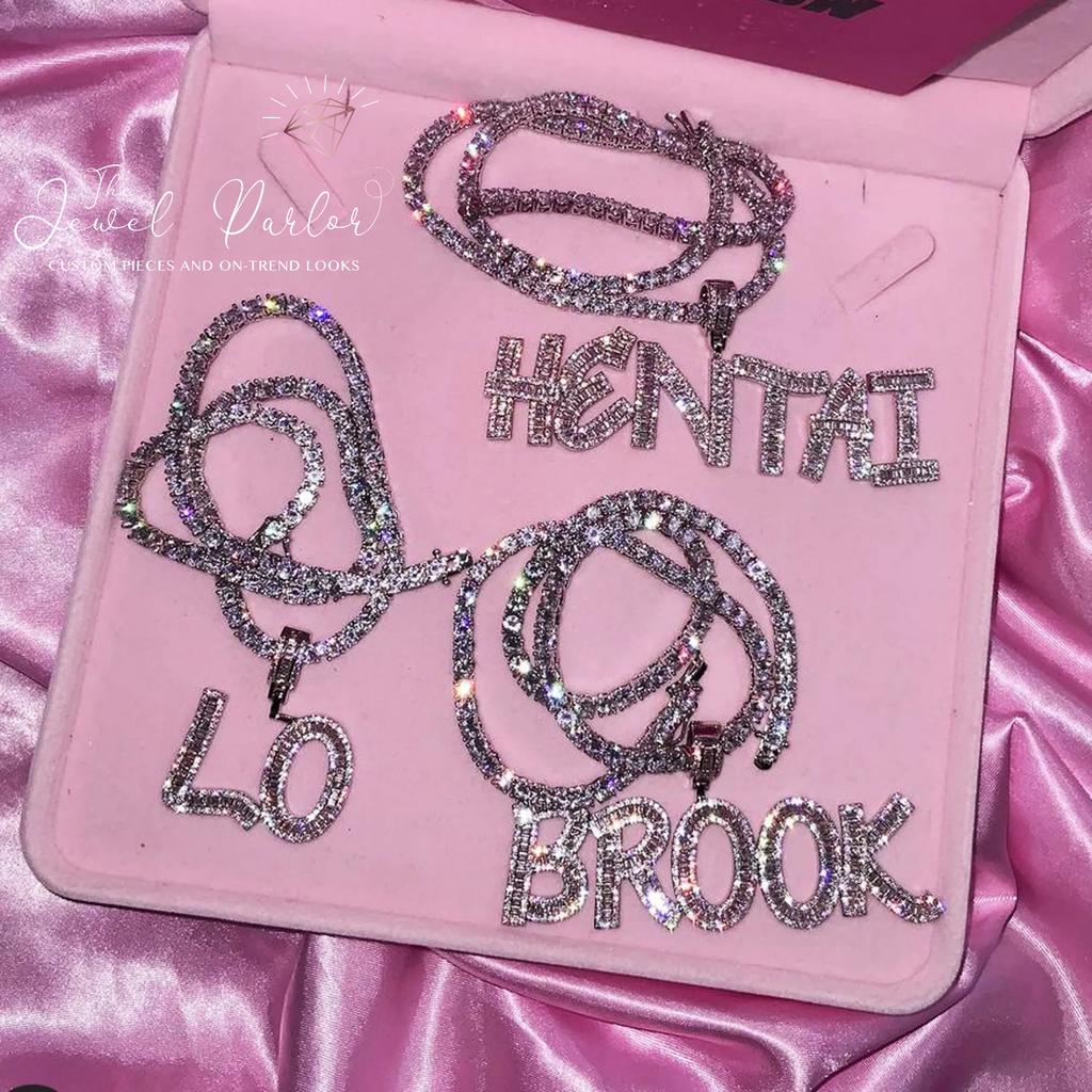 Icy Baguette Custom Nameplate