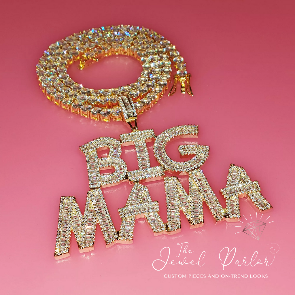 Icy Baguette Custom Nameplate