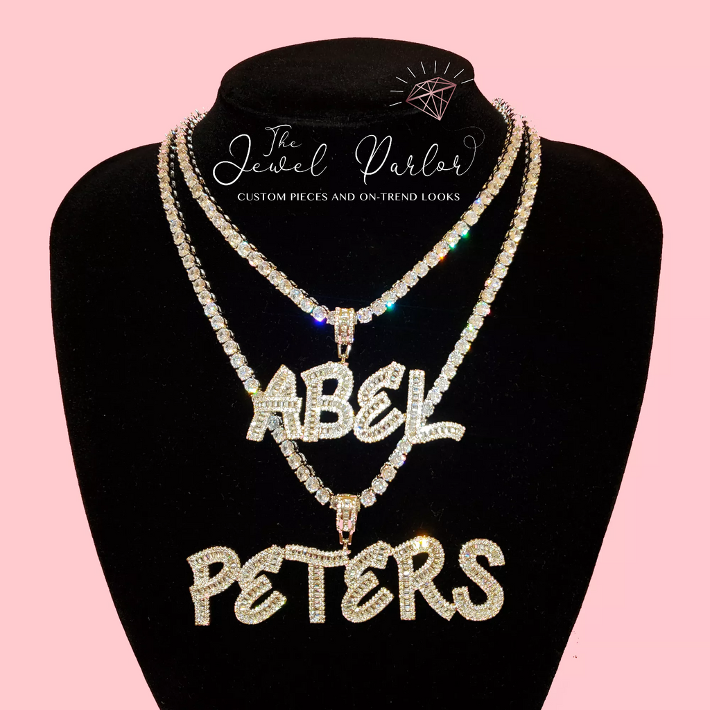 Icy Baguette Custom Nameplate