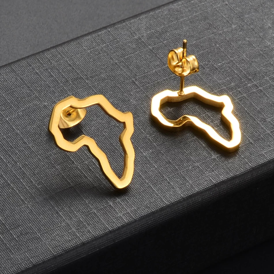 Amodo Africa Stud Earrings + Push Back Post