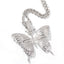 Monarchy Pavé Butterfly Pendant in Silver