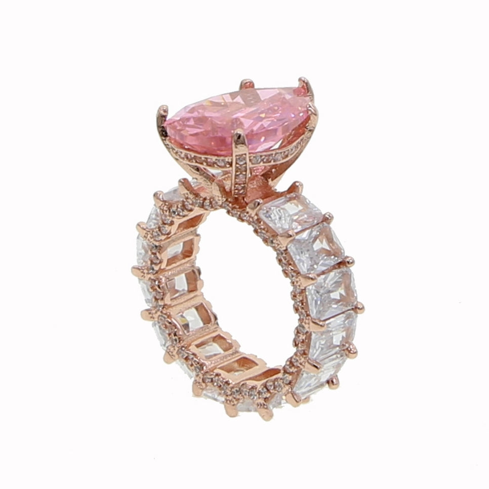 Wifey Material Pink and Rose Gold Ring