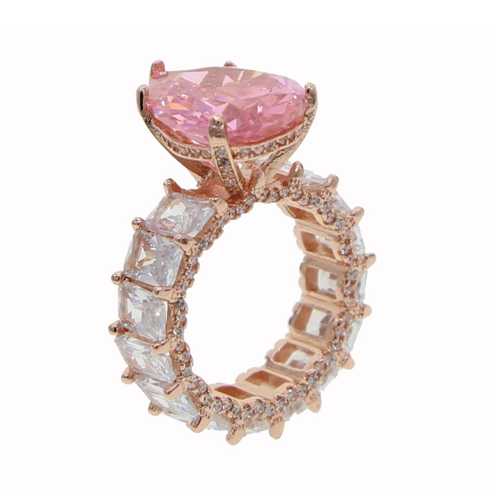 Wifey Material Pink and Rose Gold Ring