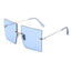 Square Up Rimless Colored Lens Sunglasses