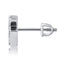 Crystal Cross Screw Back Stud Earrings • Sterling or Vermeil