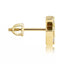 Crystal Cross Screw Back Stud Earrings • Sterling or Vermeil