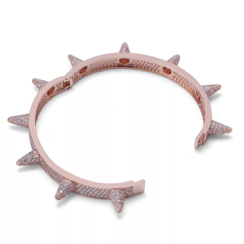 Koopa Pavé Spike Bangle Bracelet