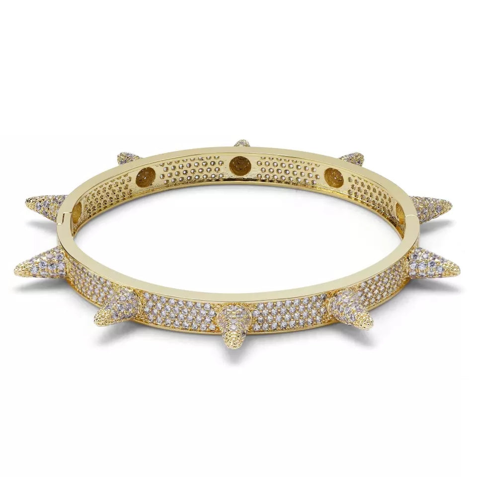 Koopa Pavé Spike Bangle Bracelet