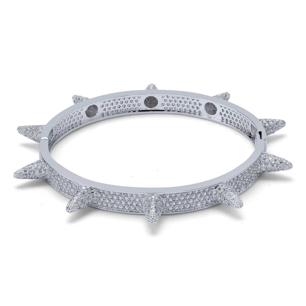 Koopa Pavé Spike Bangle Bracelet