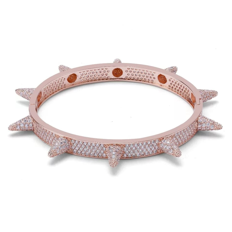 Koopa Pavé Spike Bangle Bracelet