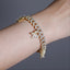 Laila Floating Butterflies + Cuban Link Curb Bracelet