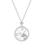 Mother of Pearl Star Sign Horoscope Zodiac Necklace in Silver