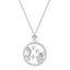 Mother of Pearl Star Sign Horoscope Zodiac Necklace in Silver