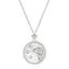 Mother of Pearl Star Sign Horoscope Zodiac Necklace in Silver