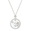 Mother of Pearl Star Sign Horoscope Zodiac Necklace in Silver