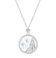 Mother of Pearl Star Sign Horoscope Zodiac Necklace in Silver
