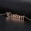 OLD ENGLISH Font Name Necklace Personalized Custom