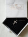 Milagro Crystal Cross Pendant + Chain