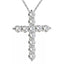 Milagro Crystal Cross Pendant + Chain