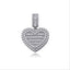 Sweetheart Memory Photo Locket Baguette Pendant