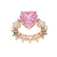 Wifey Material Heart Pink and Rose Gold Ring