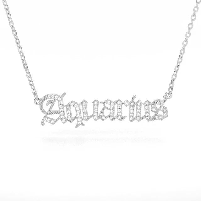 Crystal Astrology Zodiac Necklace