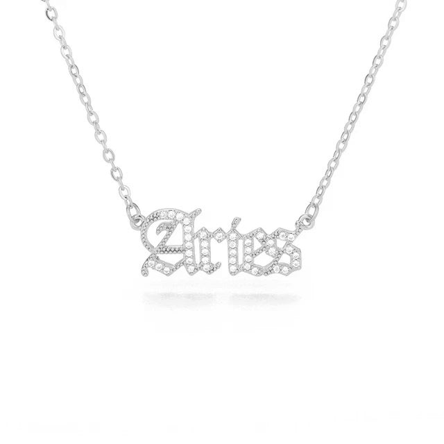 Crystal Astrology Zodiac Necklace