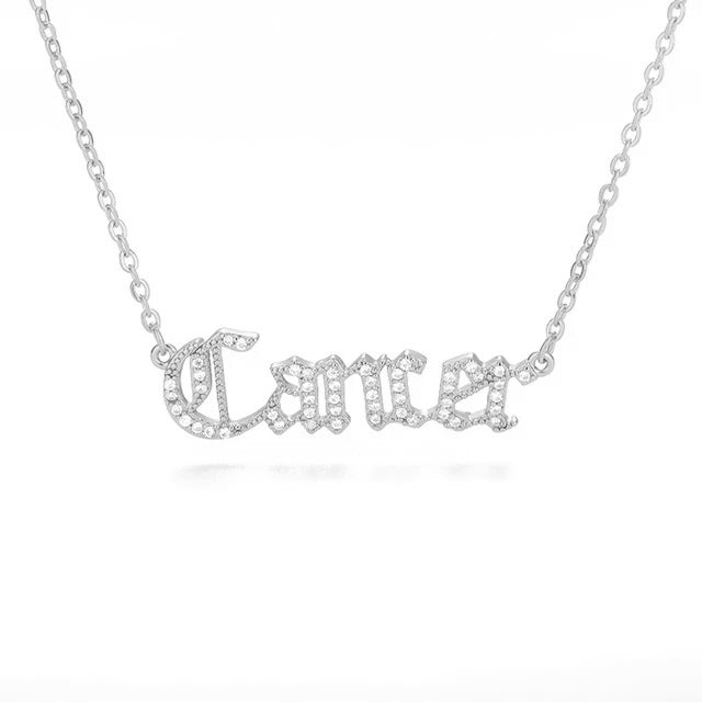 Crystal Astrology Zodiac Necklace