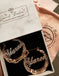 Deidra Custom Bamboo + Crystal Script Name Earrings