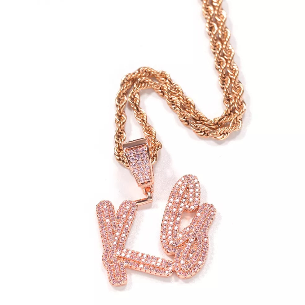 Stacked Layer Icy Custom Name Necklace