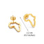Amodo Africa Stud Earrings + Push Back Post
