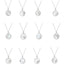 Mother of Pearl Star Sign Horoscope Zodiac Necklace in Silver