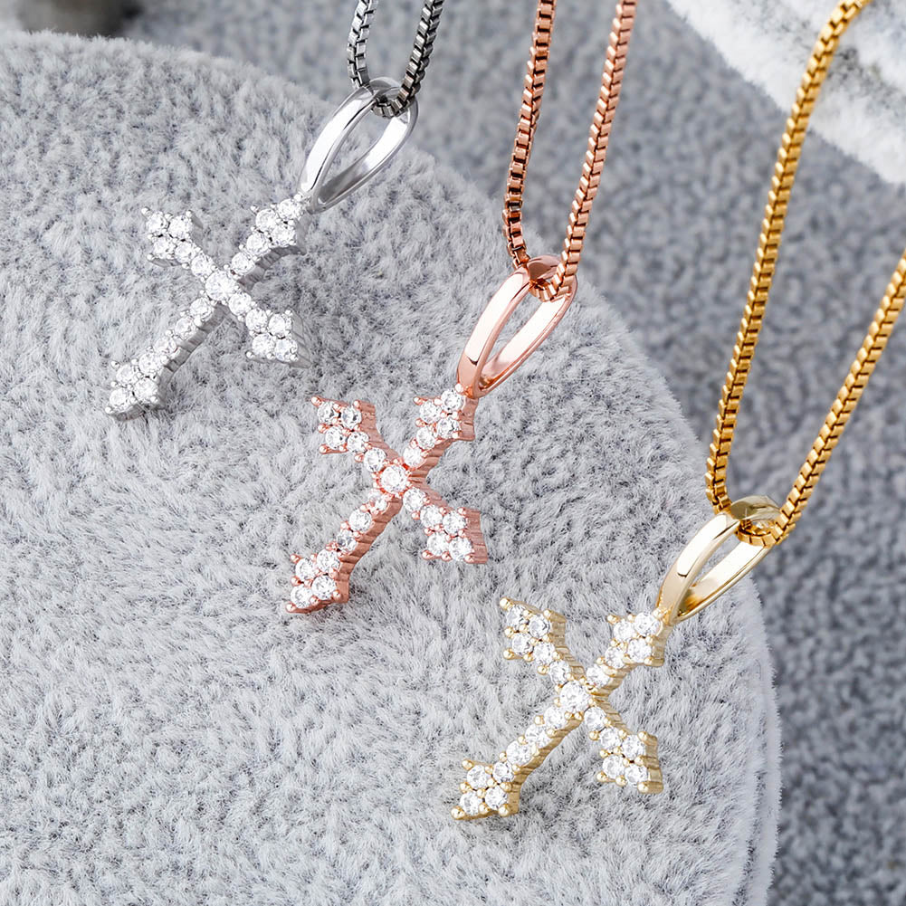 Gothic Crystal Cross • Sterling or Vermeil
