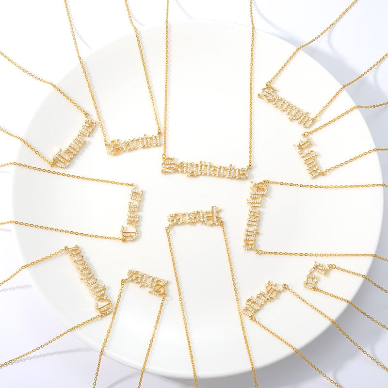 Crystal Astrology Zodiac Necklace